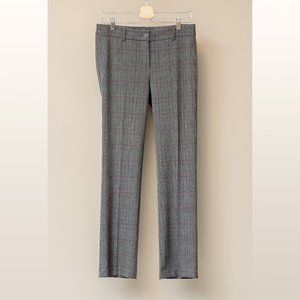 Hilary Radley Burgundy Plaid Dress Pants - Size 6, 30" inseam